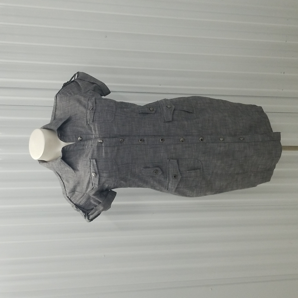 🎉HP🎉Sharagano Gray Button up Dress